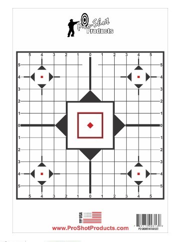 PROSHOT 9IN X 13IN SIGHT-IN TARGET WITH ADHESIVE BACKING - 6 PACK P2-SIGHTINTARGET - Taurus Savings